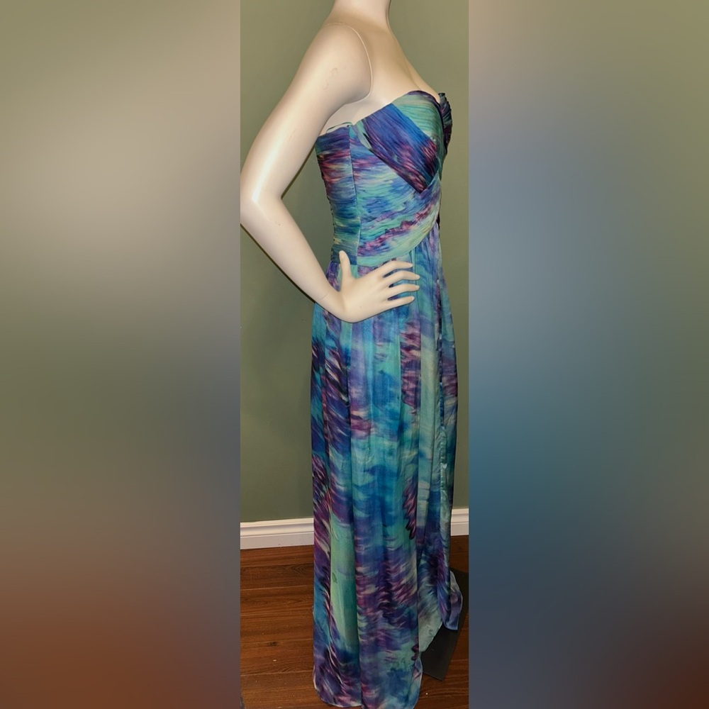 JS Boutique Blue and Purple Maxi Dress - Picture 2 of 4